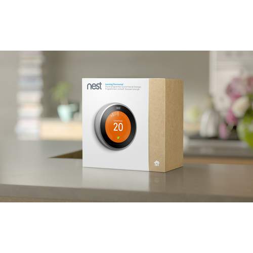 Nest Learning Thermostat slimme thermostaat 3e generatie RVS